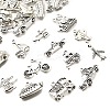 52Pcs 13 Style Tibetan Style Alloy Pendants TIBEP-FP0001-10-1