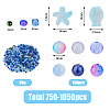 3 Bags Glass Beads GLAA-DC0001-37A-2