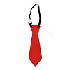 Chistmas Theme Non-woven Fabrics Necktie AJEW-L092-A05-2