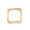 Brass Open Back Bezel Link Rings KK-B152-08C-G-1
