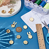 5 Pairs Brass Cufflinks BUTT-FG0001-57G-4