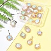 20Pcs 10 Styles Alloy Glass Pendants FIND-FS0003-50-7