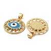 Real 18K Gold Plated Brass Pendants KK-L209-010G-01-2
