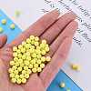 Opaque Acrylic Beads PAB702Y-B01-01-5