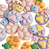40Pcs 4 Style Opaque Resin Cabochons RESI-CJ0002-25-3