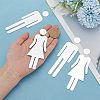 Acrylic TOILET Sign Stickers DIY-WH0569-66A-01-3
