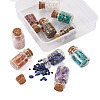 Glass Wishing Bottle Decorations STAS-CW0001-01-5