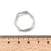 5Pcs 304 Stainless Steel Open Cuff Rings for Women RJEW-K313-02P-5