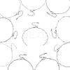 10Pcs 10 Styles 304 Stainless Steel Chain Bracelet Making AJEW-BBC0002-51-7