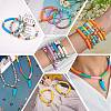 10 Strands 5 Colors Flat Round Handmade Polymer Clay Beads CLAY-SZ0002-02D-7