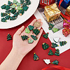   50Pcs 10 Styles Christmas Theme Opaque Resin Cabochons RESI-PH0002-08-4