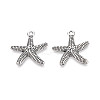 Tibetan Style Alloy Pendants TIBEP-T054-09AS-1