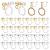 24Pcs 2 Colors Plastic Clip-on Earring Findings STAS-PH0005-70-1