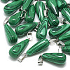Synthetic Malachite Pendants G-T081-22-1