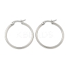 Tarnish Resistant 304 Stainless Steel Hoop Earrings EJEW-F105-09P-4