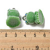 Flocky Resin Pendants RESI-D012-01B-3