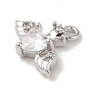 Brass Micro Pave Cubic Zirconia Pendants LS-KK-K371-20P-2