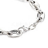 Alloy Coffee Bean Chain Bracelet for Men Women BJEW-N015-012-3