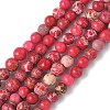 Dyed Natural Regalite/Imperial Jasper/Sea Sediment Jasper Beads Strands G-B124-C05-09-1