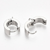 Tarnish Resistant 201 Stainless Steel Hoop Earring Findings STAS-S079-79-1