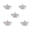 Rack Plating Brass Pave Cubic Zirconia Slide Charms KK-G464-02P-4