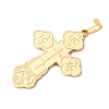 Russian Orthodox Cross 304 Stainless Steel Pendants STAS-D202-01G-2