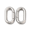 Non-Tarnish 304 Stainless Steel Spring Gate Ring X-STAS-Q215-54P-1