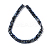 Handmade Dichroic Foil Glass Beads Strands DICH-U001-07I-2