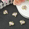 Rack Plating Alloy Glass Pendants FIND-YW0001-91A-5