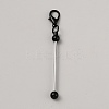 Spray Printed Alloy Bar Beadable Pendant Decorations for Jewelry Making DIY Crafts KEYC-WH0025-684P-06-1