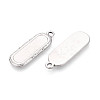 304 Stainless Steel Pendant Cabochon Settings STAS-N108-61P-2