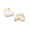 Light Gold Plated Alloy Enamel Charms ENAM-M219-06KCG-03-3
