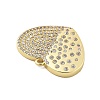 Brass Micro Pave Cubic Zirconia Pendant KK-L228-27G-2