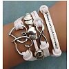 Suede & Imitation Leather Cord Knitted Multi-strand Bracelets WGD6FE3-10-1