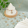 40Pcs UV Plating Alloy Rhinestone Pendants ALRI-DC0001-09-5