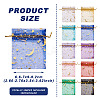 100Pcs 10 Colors Star & Moon Printed Organza Gift Bags OP-YS0001-02B-3