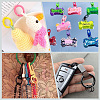 Spray Painted Eco-Friendly Alloy Swivel Snap Hooks Clasps FIND-SP0002-67-6