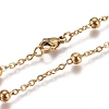 304 Stainless Steel Cable Chain Necklaces NJEW-L159-08A-G-1