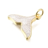 Brass Enamel Pendants KK-S523-21G-3