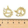 Mother's Day Brass Micro Pave Clear Cubic Zirconia Pendants KK-K365-23G-3