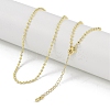 Rack Plating Brass Ball Chain Necklaces for Women NJEW-K382-12A-G-1