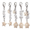 5Pcs Glass Pendant Decorations HJEW-JM01714-02-1