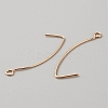 Brass Earring Hooks LS-KK-WH0044-141D-G-2