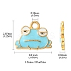 10Pcs 5 Styles Alloy Enamel Pendants FIND-FS0002-32-4