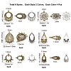 48Pcs 6 Style Tibetan Style Chandelier Component Links TIBE-SC0001-46-2