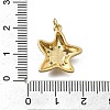 Brass Micro Pave Cubic Zirconia Pendants KK-D431-021B-02G-3