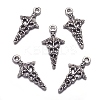 Tibetan Style Alloy Pendants TIBEP-N009-060AS-NR-1