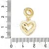 Brass Enamel European Dangle Charms LS-KK-B159-01G-01-3
