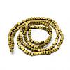 Electroplate Non-magnetic Synthetic Hematite Beads Strands G-Q486-60B-2