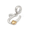 Brass European Dangle Charms LS-KK-Z097-01U-GP-2
